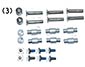 Axis for Skates / Screws Set of 8 incl. Spacer