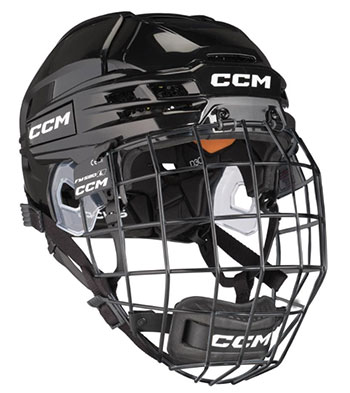 CCM Tacks 720 icehockey helmet combo with cage Senior black (3)